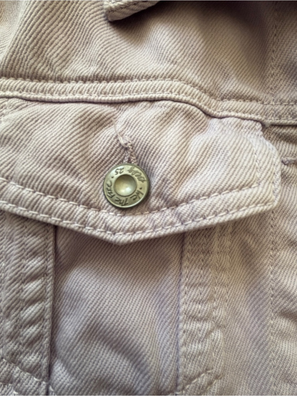 Free People Rumors Lavender Button-Up Denim Jacket Small SKU 26 - Picture 12 of 13